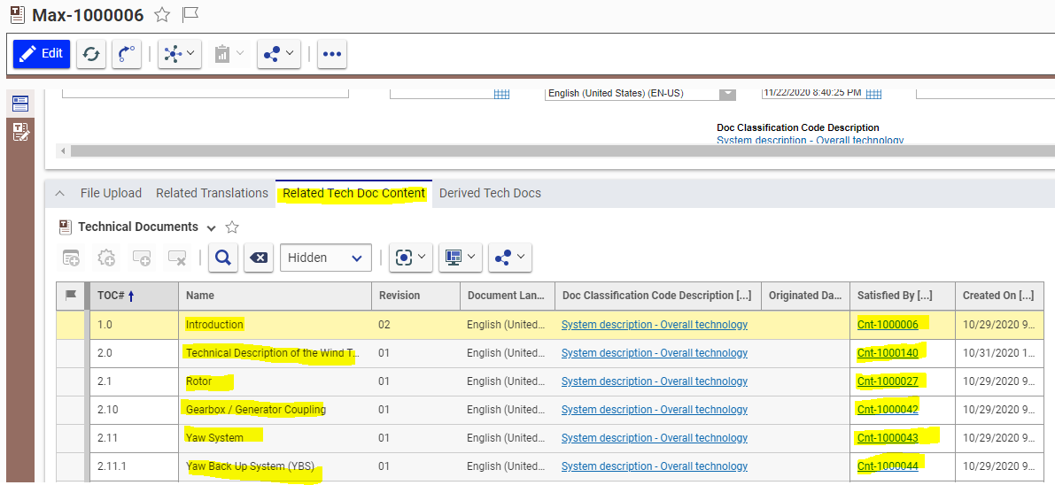 Tech Doc : Content Traceability in Editor window | Aras