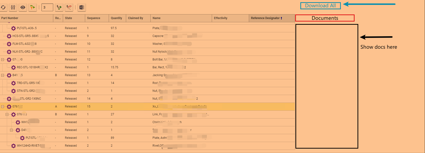 Add Documents To BOM Structure | Aras