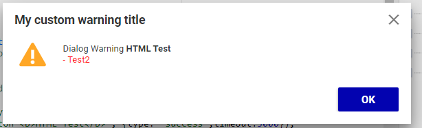 Using custom html in ArasModules confirm dialog possible? Cause it ...