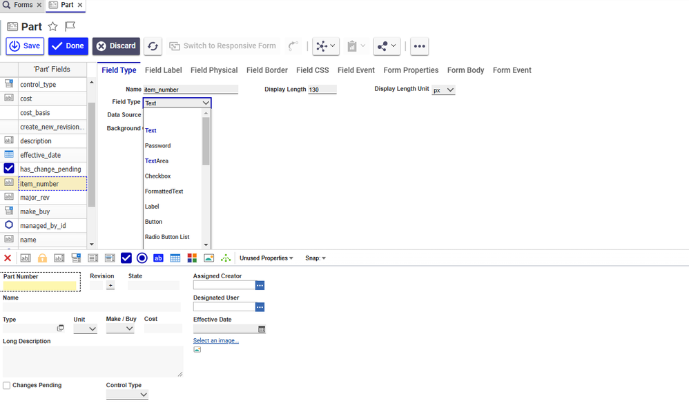 Auto generate part number | Aras