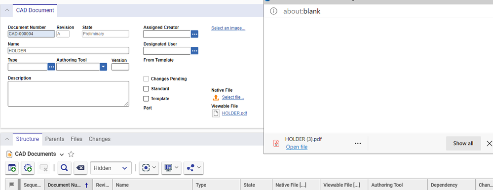 Aras 12 couldn't view a viewable file | Aras