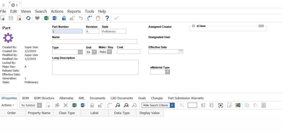 Extended Properties Permissions Issue | Aras