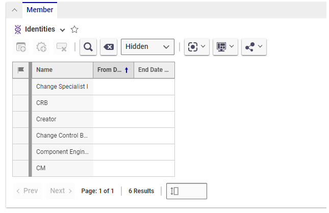 Unable to set Identities to User | Aras